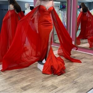 Elegant Red prom or pageant dress